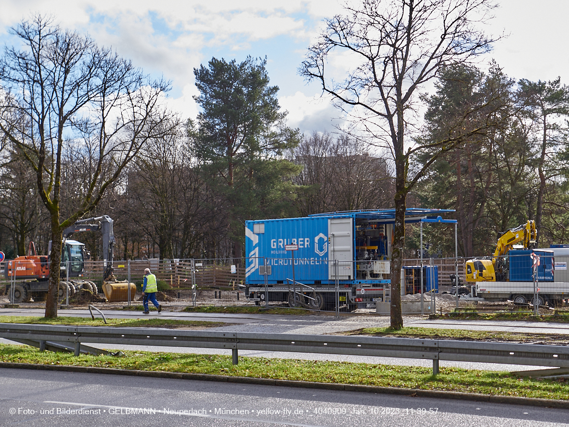 10.01.2023 - Baustelle an der Quiddestraße Haus für Kinder in Neuperlach